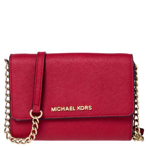 red michael kors crossbody|Michael Kors small red purse.